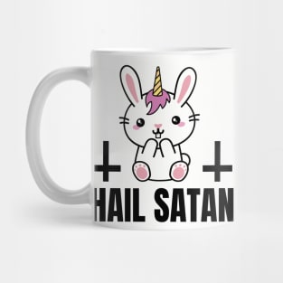 Devilish bunny Black Metal Mug